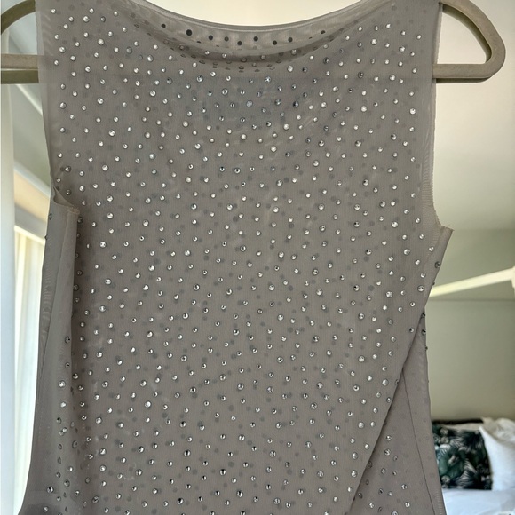 Weekday Diamanté studded Mesh Top - Picture 3 of 8
